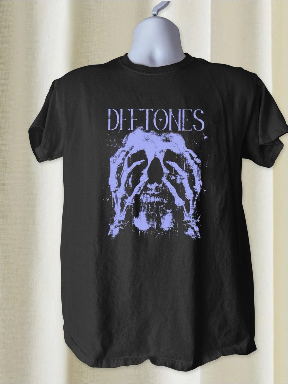 Deftones Skull Black Graphic Gildan Tshirt Men Halloween